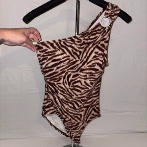 Michael Kors Animal Print One Piece Bathing Suit